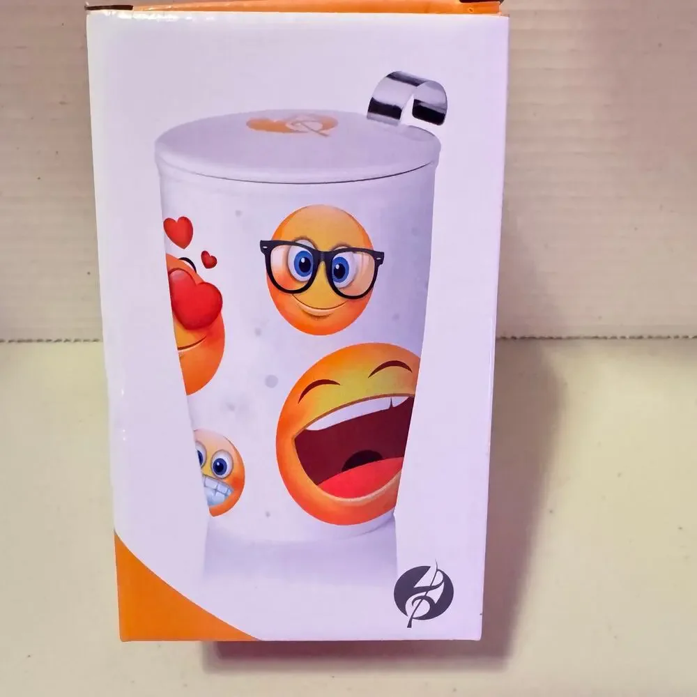 Emoji Porcelain Cup and Infuser for Loose Leaf Tea new in box